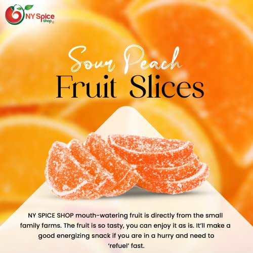 NY SPICE SHOP Jelly Fruit Slices Sour Peach Jelly Fruit Slices...