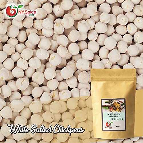 NY SPICE SHOP White Roasted Chickpeas – 3 lbs Pound White Salt...