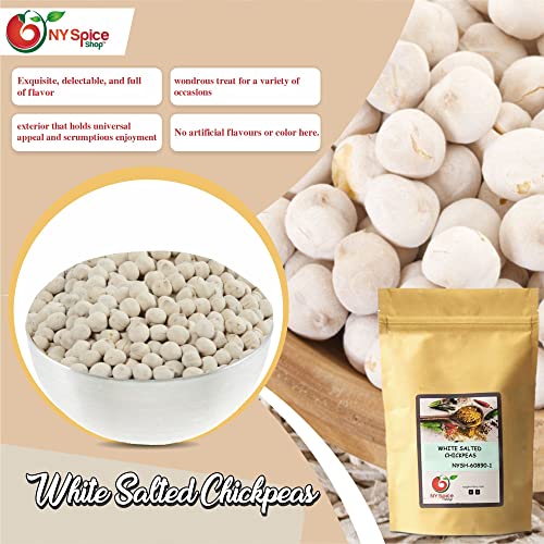 NY SPICE SHOP White Roasted Chickpeas – 3 lbs Pound White Salt...