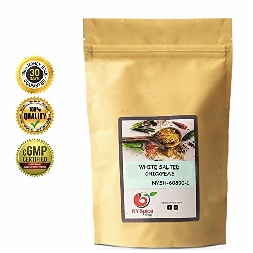 NY SPICE SHOP White Roasted Chickpeas – 3 lbs Pound White Salt...