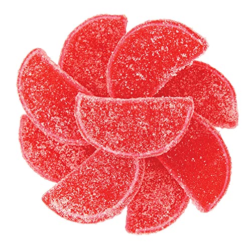 Red Raspberry Jelly Slices Candy – 3 Pound Fruit Slice Candy - F...