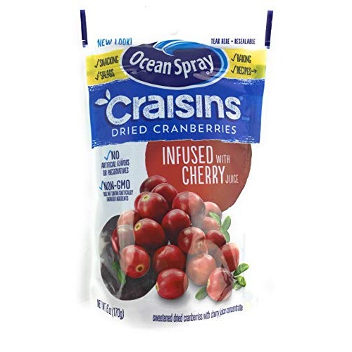 Ocean Spray Cherry Craisins 6 Oz 4 Pack