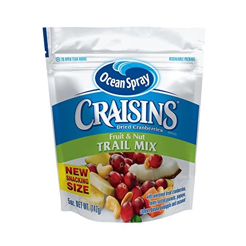 Ocean Spray Craisins Dried Cranberries, Fruit &Amp; Nut Trail Mix, 5