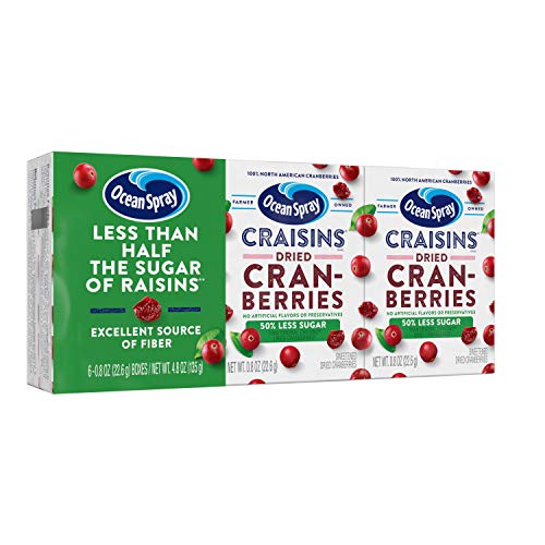 Ocean Spray Craisins, Dried Cranberries, Pack Of 6, , Reduced Su