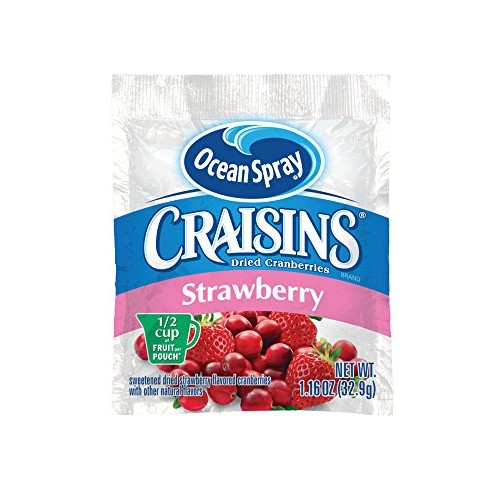 Ocean Spray Craisins Dried Cranberries, Strawberry, 1.16 Ounce