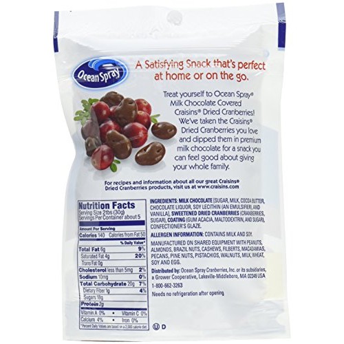 Ocean Spray Craisins Milk Chocolate Covered Dried Cranberries