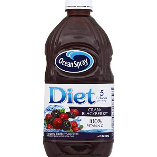 Ocean Spray Diet Cran-Blackberry Juice Drink, 64 Oz Bottle, 4.6 ...