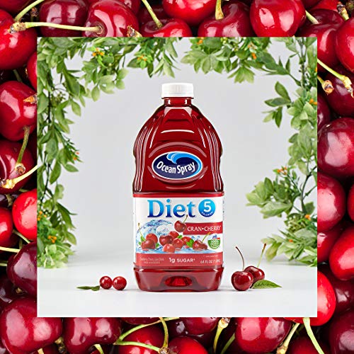 Ocean Spray Diet Cran-Cherry Juice Drink, 64 Ounce Bottles Pack...