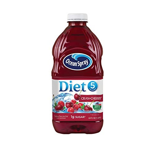 Ocean Spray Diet Cran-Cherry Juice Drink, 64 Ounce Bottles Pack...