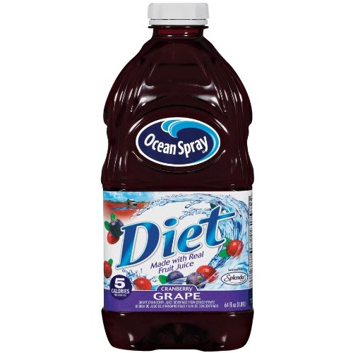 Ocean Spray Diet Cranberry Grape Juice Spray, 64-Ounce Pack of 4