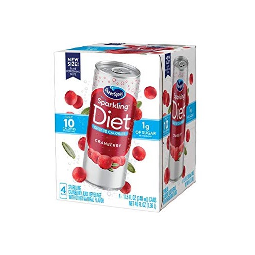 Ocean Spray Sparkling Diet Cranberry Cocktail, 11.5 Oz Can, Case...