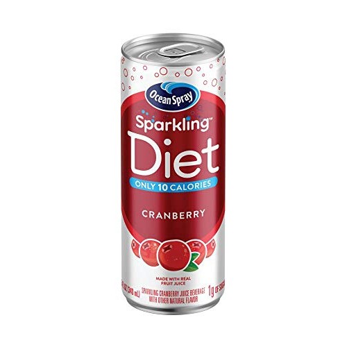 Ocean Spray Sparkling Diet Cranberry Cocktail, 11.5 Oz Can, Case...