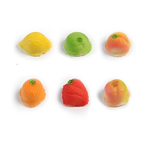 Oh! Nuts Fresh Gourmet Marzipan Candy Fruits Basket, 54 Piece Ho