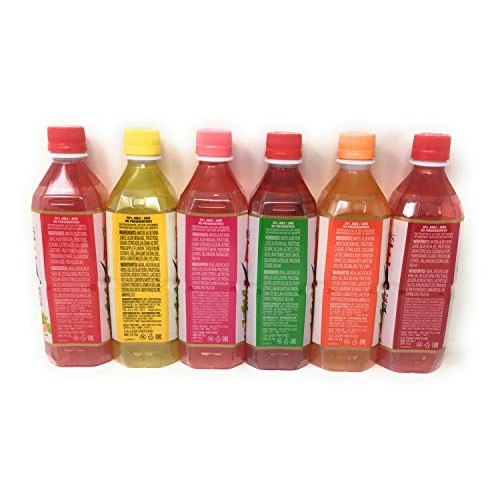 Okf Aloe Vera Drink In 16.9 Ounce Bottles 6 Flavor Variety Pack