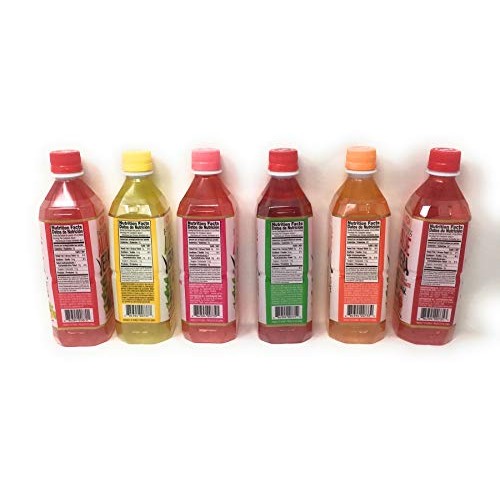 Okf Aloe Vera Drink In 16.9 Ounce Bottles 6 Flavor Variety Pack