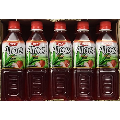 Okf Aloe: Strawberry Aloe Drink 10/16.9 Oz. Case