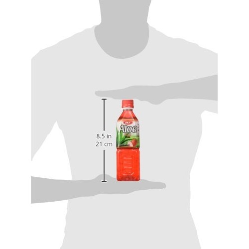 Okf Aloe: Strawberry Aloe Drink 10/16.9 Oz. Case