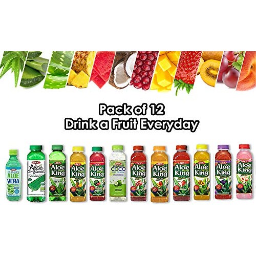 Okf Aloe Vera King Drink – Flavor Includes Coco, Original, Grape