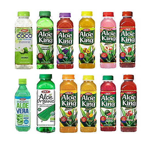 Okf Aloe Vera King Drink – Flavor Includes Coco, Original, Grape