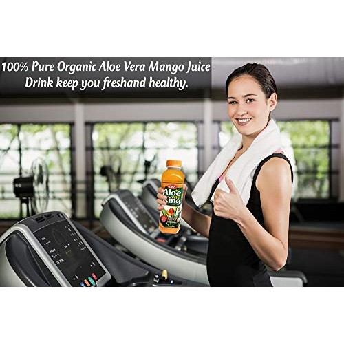 Okf Aloe Vera King Mango Drink, 16.9Oz Pack Of 10