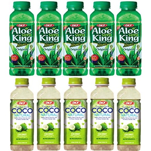 Okf Aloe Vera King Original &Amp; Coco Natural Drink 16.9-Ounce Bott