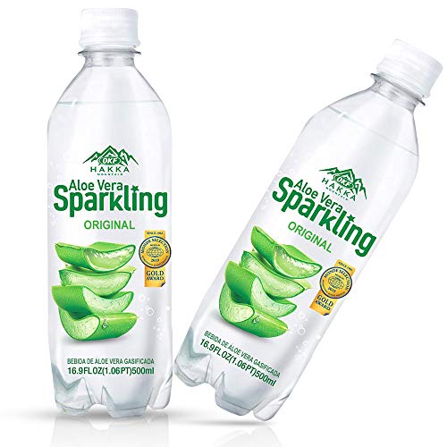 Okf Aloe Vera Sparkling, Carbonated Mineral Drink, Healthy And R