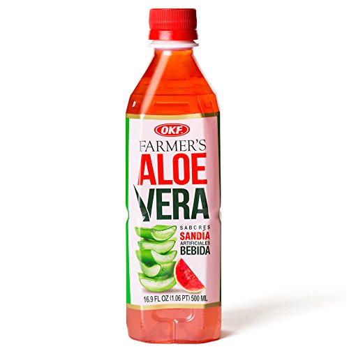 Okf Aloe Vera Watermelon Drink, 16.9 Ounce 10 Pack