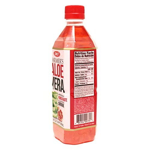 Okf Farmers Aloe Vera Drink, Pomegranate, 16.9 Fluid Ounce Pac