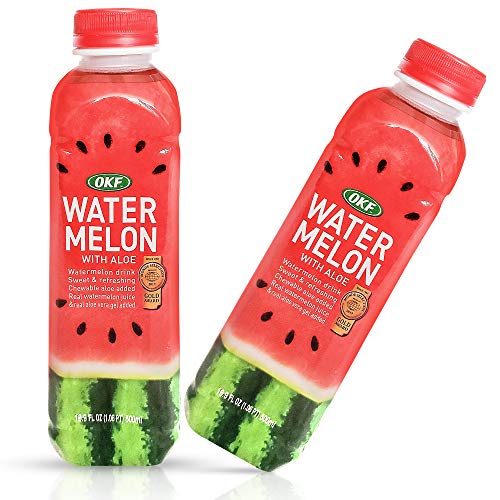 Okf Watermelon With Aloe Vera Drink, Sweet And Refreshing W/ Che