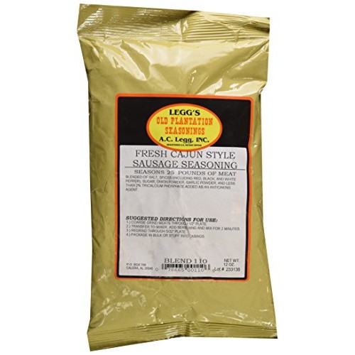 A.C. Legg Fresh Cajun Style Sausage Seasoning