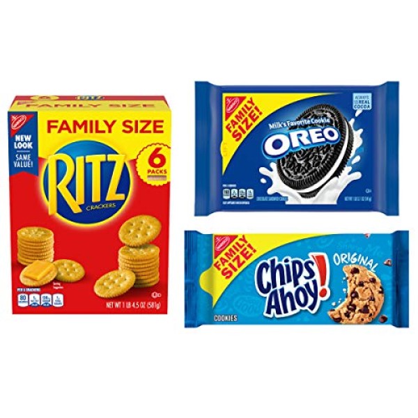 Baking Mixes : Oreo, RITZ and CHIPS AHOY Snack Variety Pack,