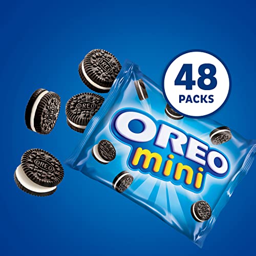 OREO Mini Chocolate Sandwich Cookies, 48 Snack Packs 4 Boxes