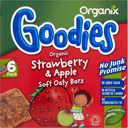 Organix Goodies Organic Soft Oaty Bars - Strawberry &Amp; Apple 12Mt