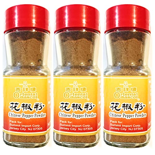 Oriental Mascot Chinese Pepper Powder 1 Oz3 Pack