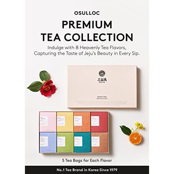 Osulloc Premium Tea Collection Gift Set, Premium Organic Pure &Amp;