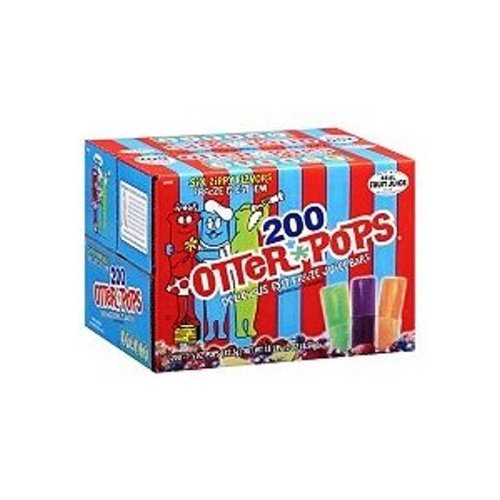 Otter Pops Assorted Flavors, 200-Count