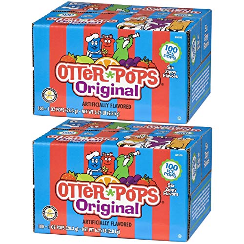 Otter Pops Assorted Flavors Ice Pops – Gluten & Fat Free Ice Pop...