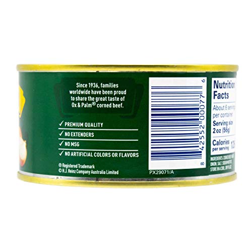 Ox & Palm Corned Beef, Onion Flavored, 11.5 Oz