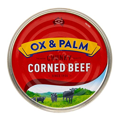 Ox & Palm Corned Beef, Original Chunky Style, 11.5 Oz Pack of 12