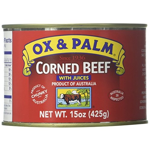 Ox &Amp; Palm Corned Beef With Juices, 15 Ounce