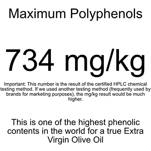 2022/23 Gold Medal Winner, Very High Phenolic 734Mg/Kg, Usda O