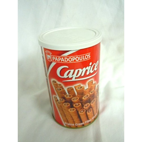 Papadopolous Caprice Classic Wafers rolls with Hazelnuts, 8.8oz