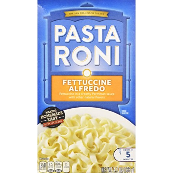 Pasta Roni Fettuccine Alfredo 47oz Box Pack Of 6 