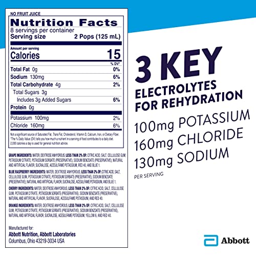 Pedialyte Electrolyte Solution Pops Variety Does not ship froze...