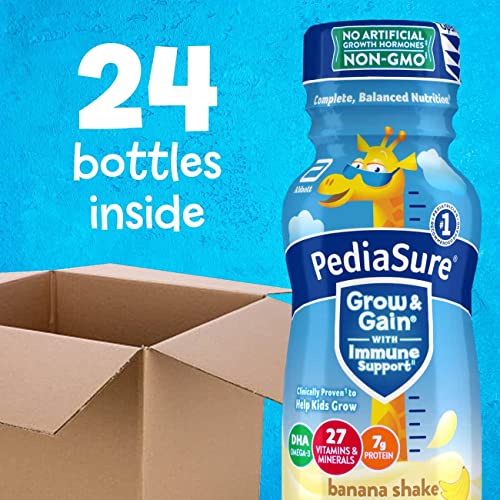 Pediasure Regular Nutrition Drink Bottles - Banana - 8 Oz - 24 Pk