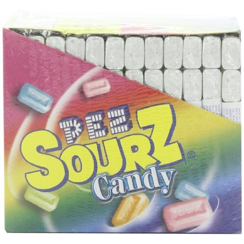 Pez Sourz Candy Refills, 6-Count Packages Pack Of 12