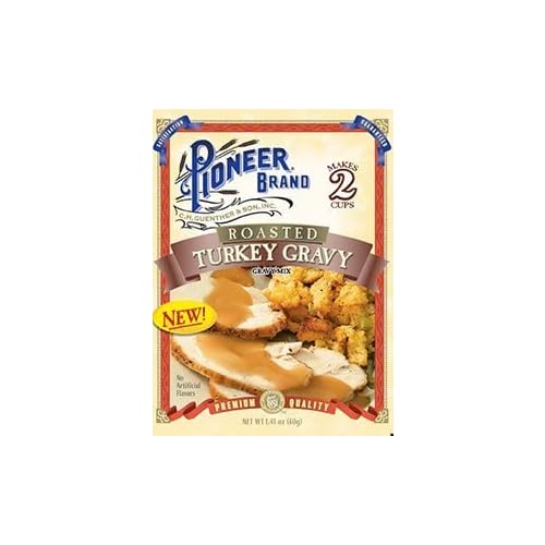 Pack of 4, Pioneer Brand Roasted Turkey Gravy Mix, 1.41 oz each