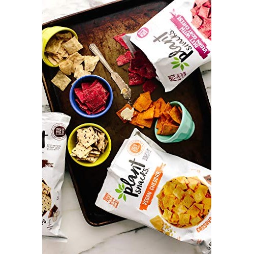 Plant Snacks Beet With Vegan Goat Cheese Mix Cassava Root Chips,