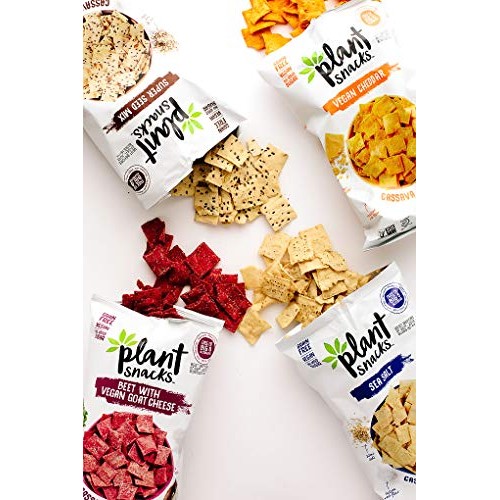 Plant Snacks Beet With Vegan Goat Cheese Mix Cassava Root Chips,