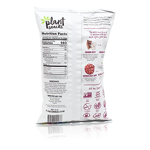 Plant Snacks Beet With Vegan Goat Cheese Mix Cassava Root Chips,